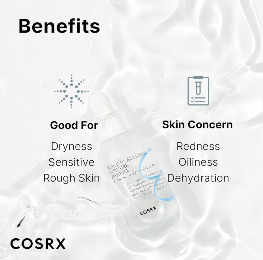 COSRX Triple Hyaluronic Moisture Ampoule 40ml - | SKNLÛX