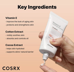 COSRX Vitamin E Vitalizing Sunscreen 50ml - | SKNLÛX