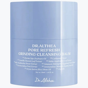 Dr.Althea pore refresh rengöringsbalsam i ljusblå burk, etikett och 50 ml