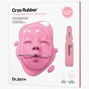Dr.Jart+ Cryo Rubber fastgörande ansiktsmask, förpackning med kylande maskillustration