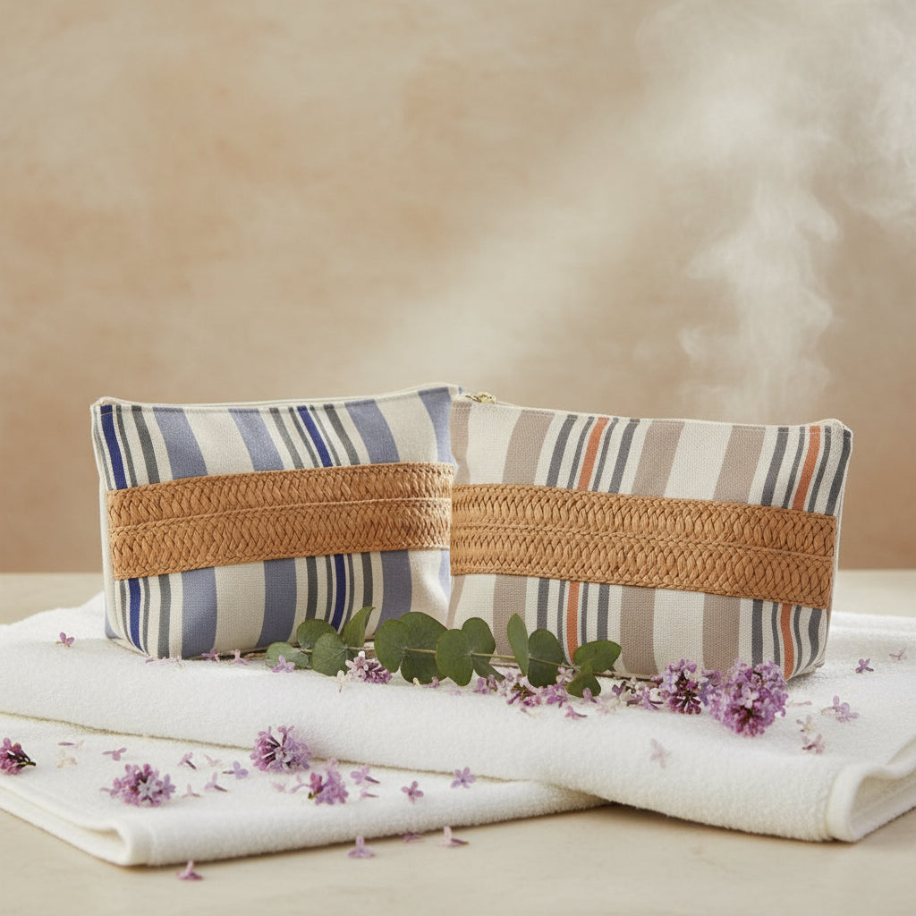 ESPRIT Home Necessärset Beige&Lila 25×7×15cm Set 2-delar