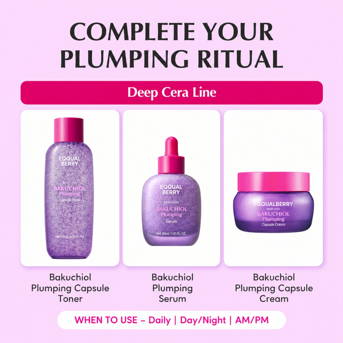 Eqqualberry Bakuchiol Plumping Capsule Cream 50ml