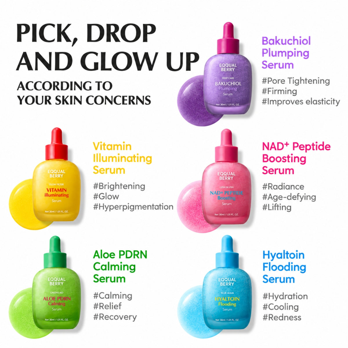 Eqqualberry NAD+ Peptide Boosting Serum 30ml