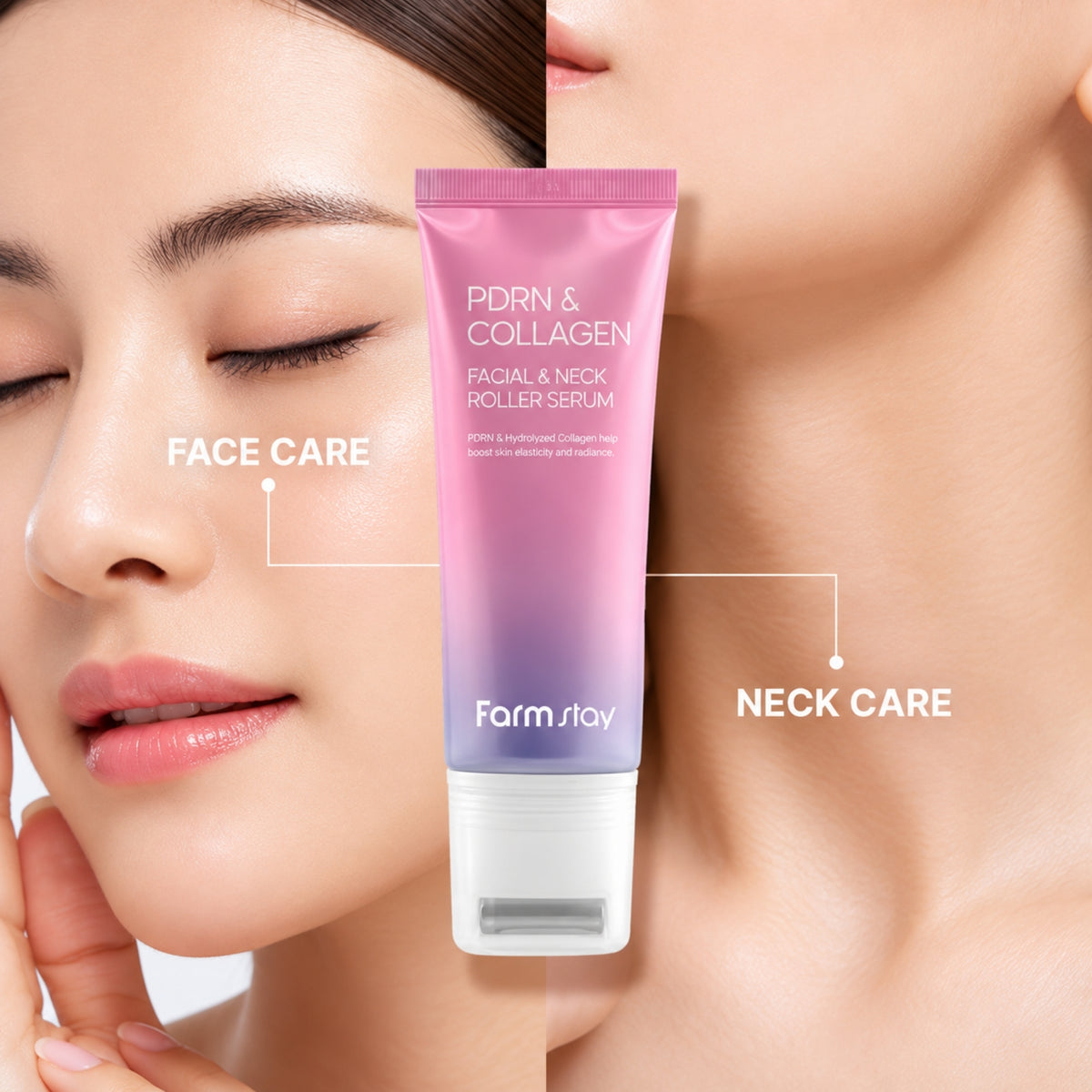Farm stay PDRN & Collagen Facial & Neck Roller Serum 100ml