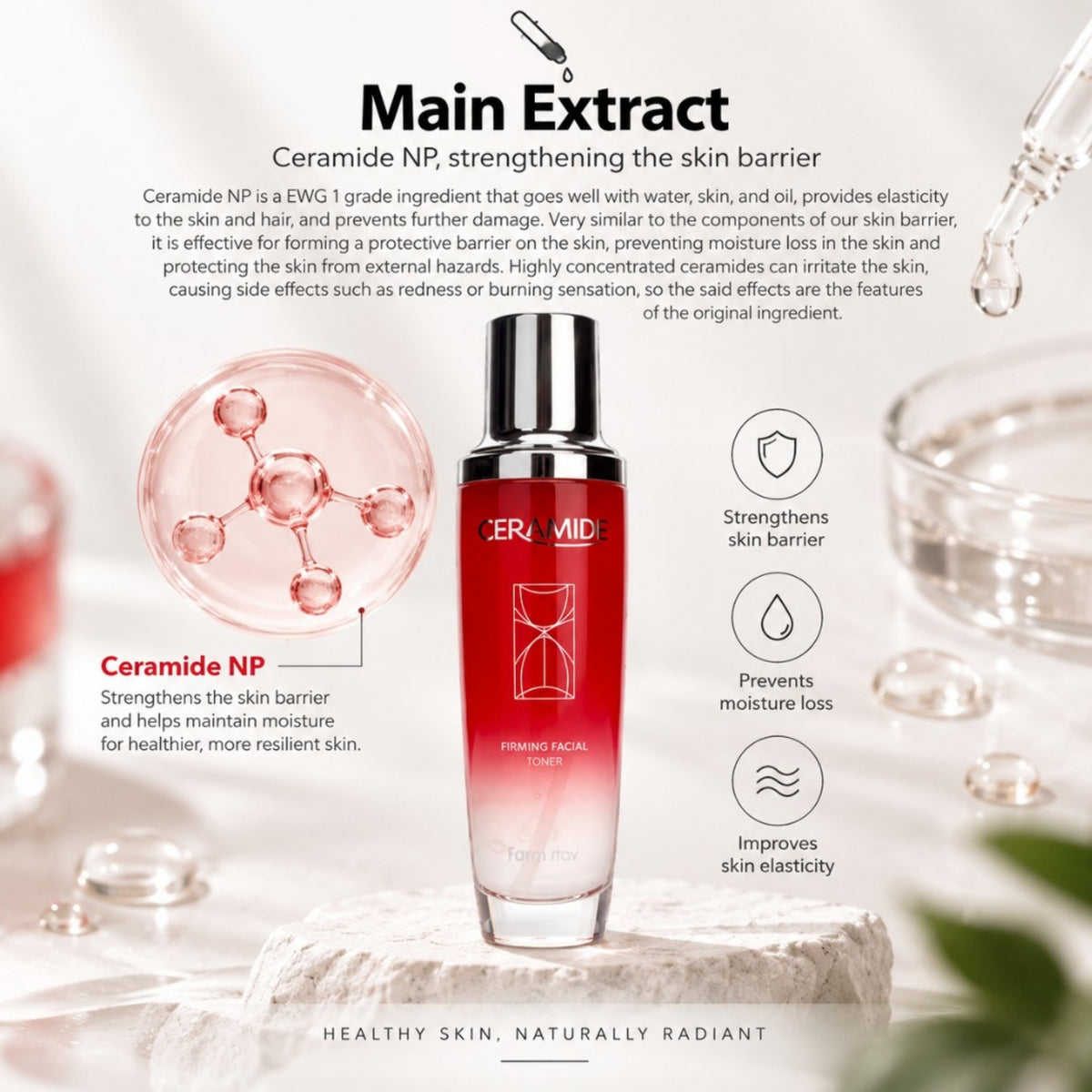 Farm stay Ceramide Firming Facial Toner 130ml