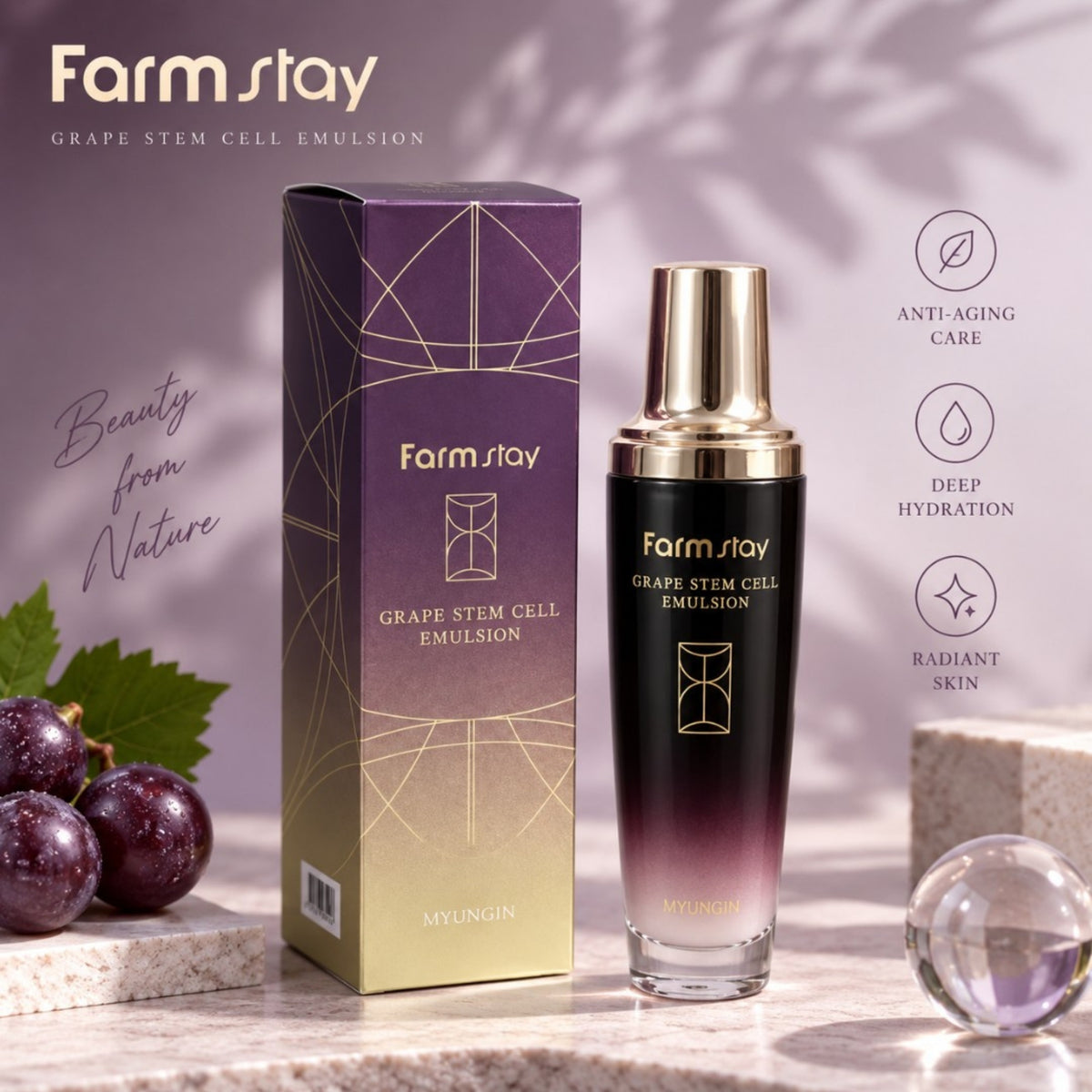 Farm stay Grape Stem Cell Emulsion 130ml