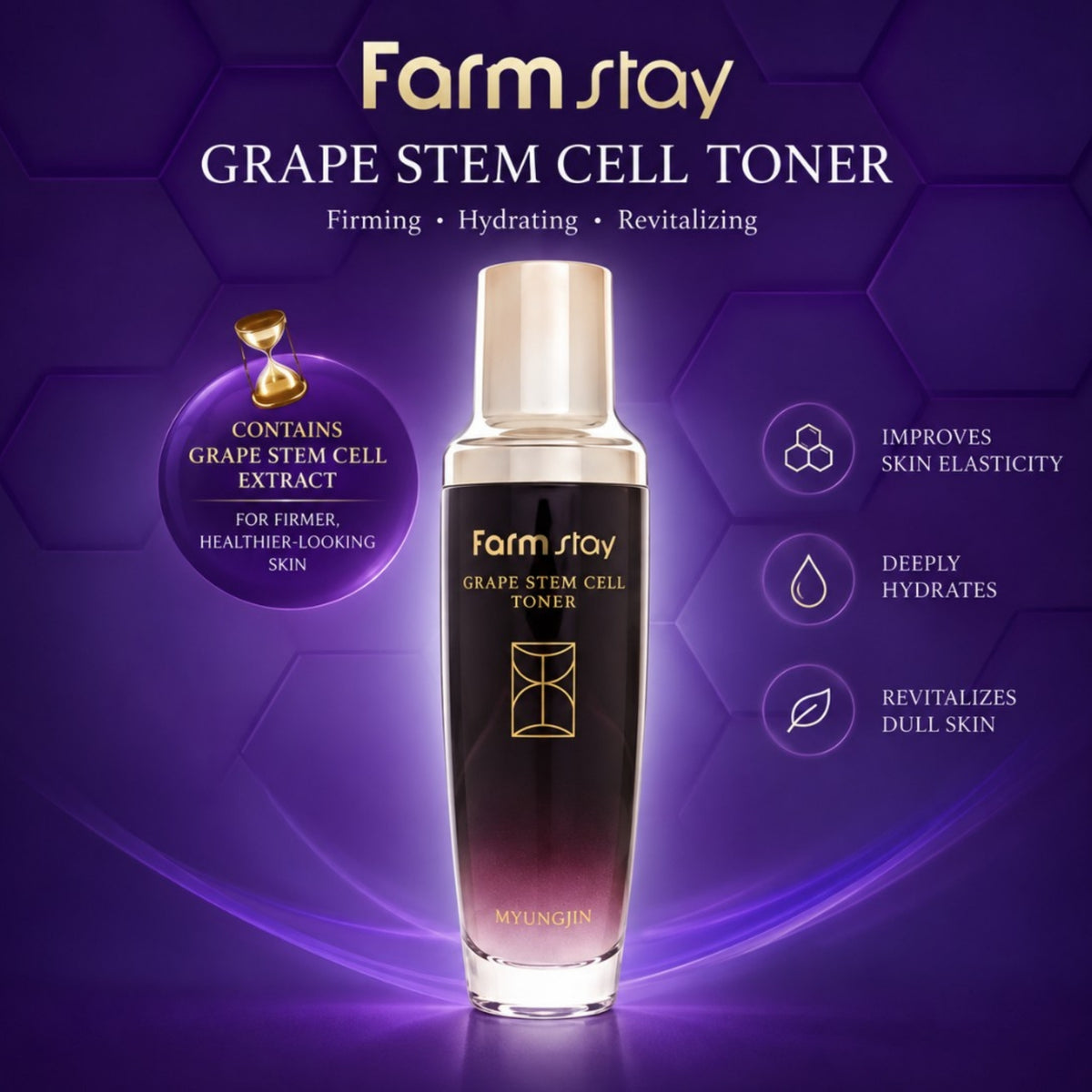 Farm stay Grape Stem Cell Wrinkle Lifting Essence 50ml
