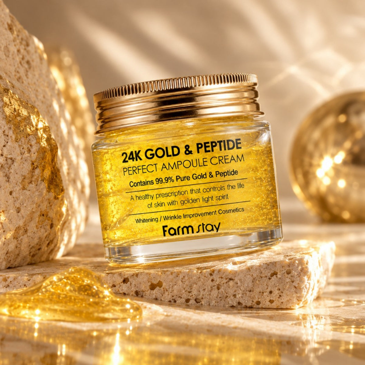 Farm stay 24K Gold & Peptide Perfect Ampoule Cream 80ml