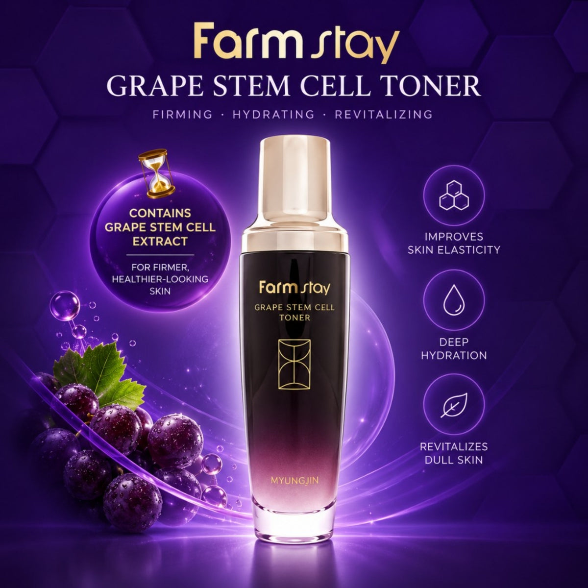 Farm stay Grape Stem Cell Toner 130ml