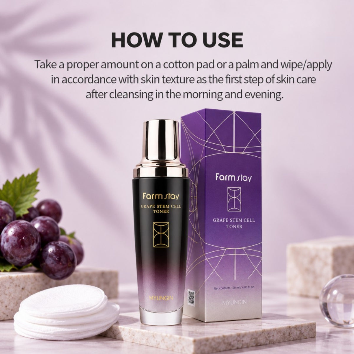 Farm stay Grape Stem Cell Toner 130ml