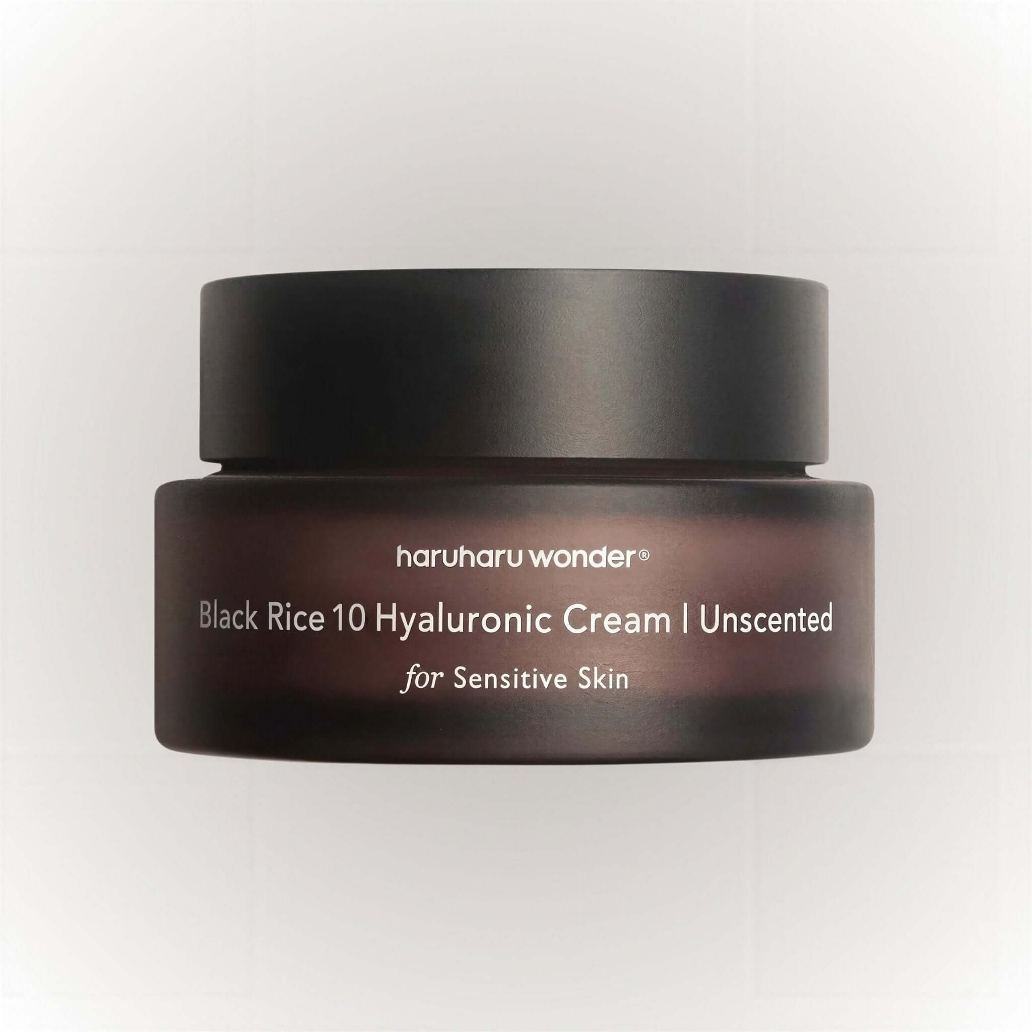 Haruharu Wonder Black Rice 10 Hyaluronic Cream Unscented 50ml för återfuktning av känslig hud.