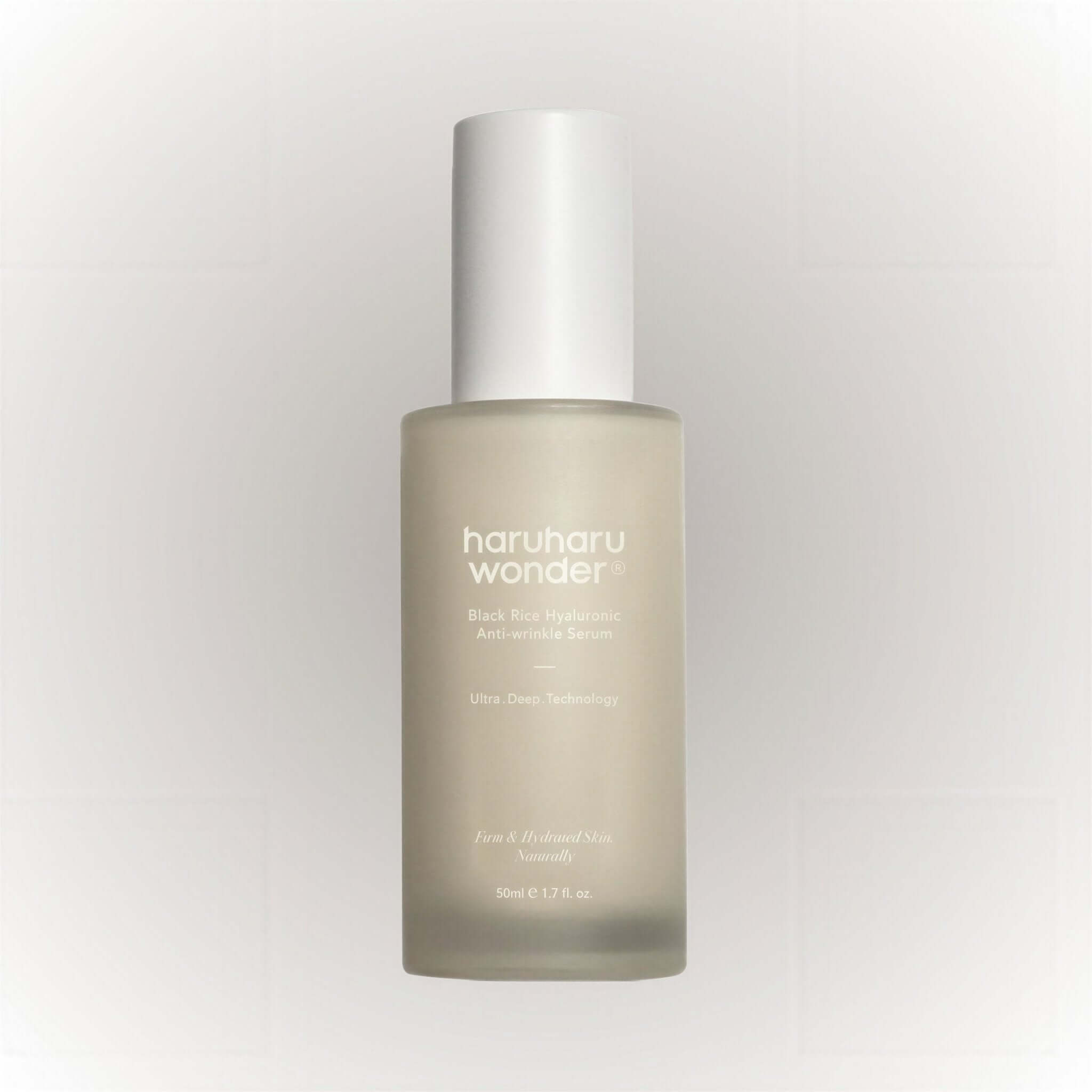 Haruharu Wonder Black Rice Hyaluronic Anti-wrinkle Serum 50ml flaska med ultra ren teknologi