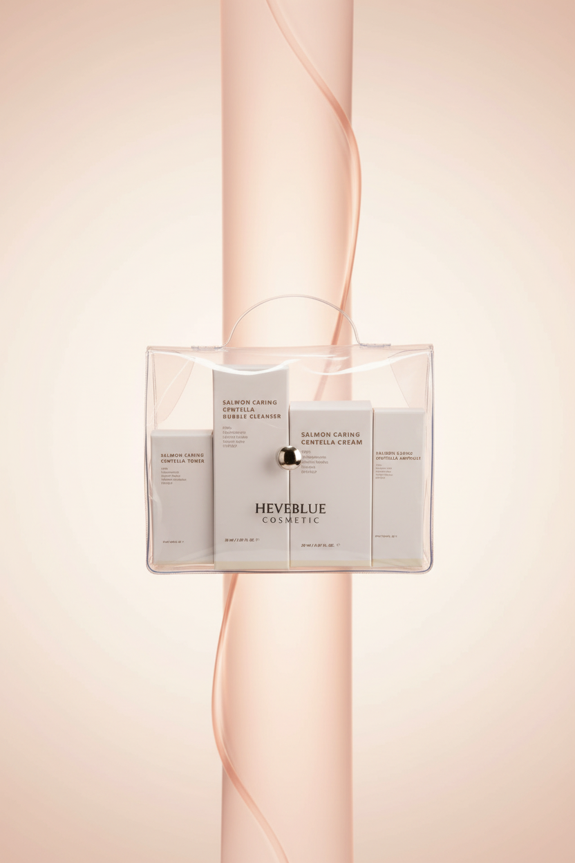 Heveblue Salmon Caring Centella Special Travel Kit 4-Delar