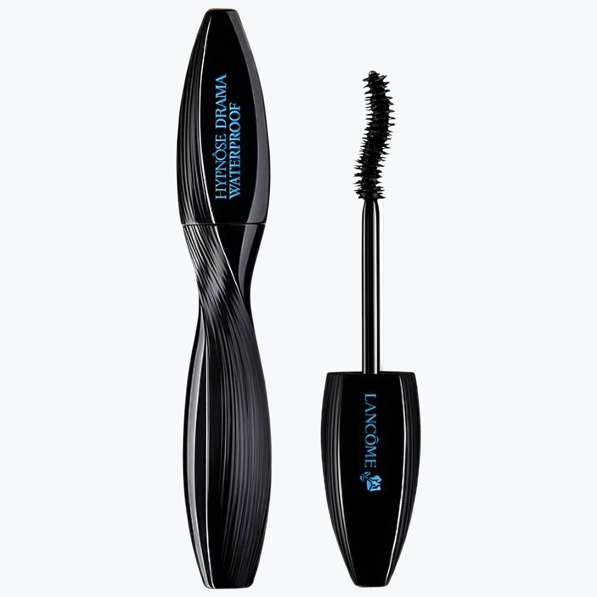 Lancôme Hypnôse Drama Waterproof mascara, svart hylsa och böjd borste