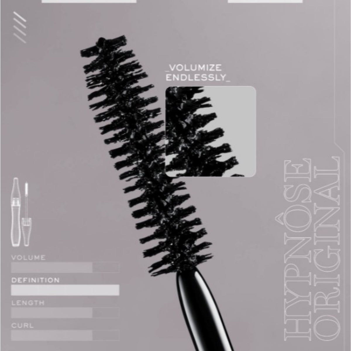 Lancôme Hypnôse mascara med svart borste och volymgivande borsthuvud