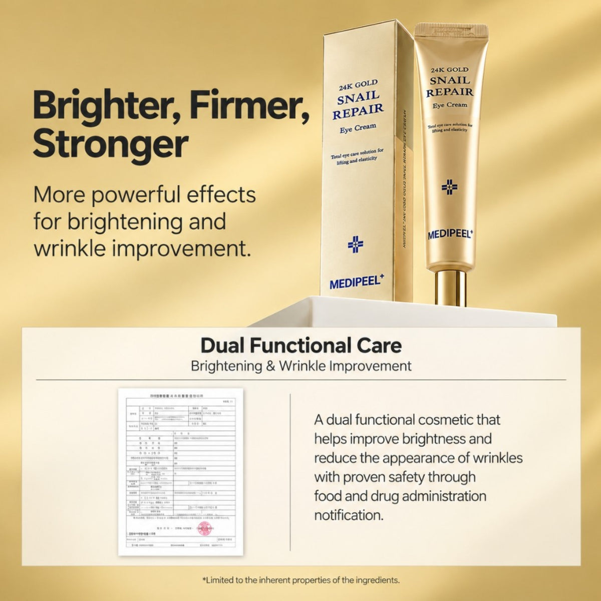 MEDIPEEL 24 Gold Snail Repair Eye Cream 40ml