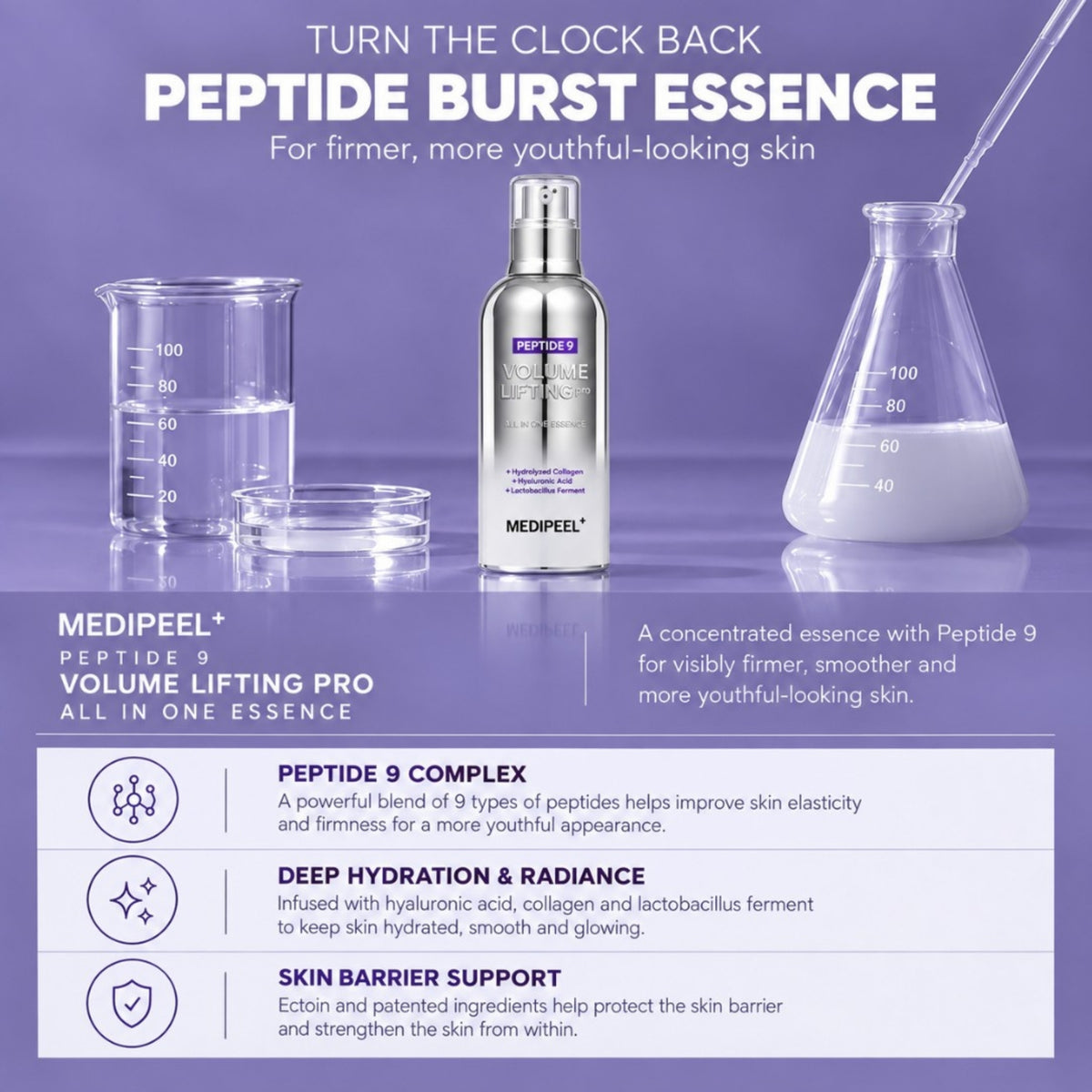 MEDIPEEL Peptide 9 Volume Lifting Pro All In One Essence 100ml