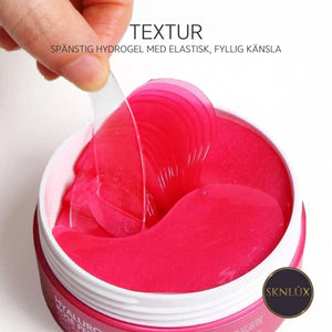 Rosa hydrogelkapsel/gel från burk för ögonplåster