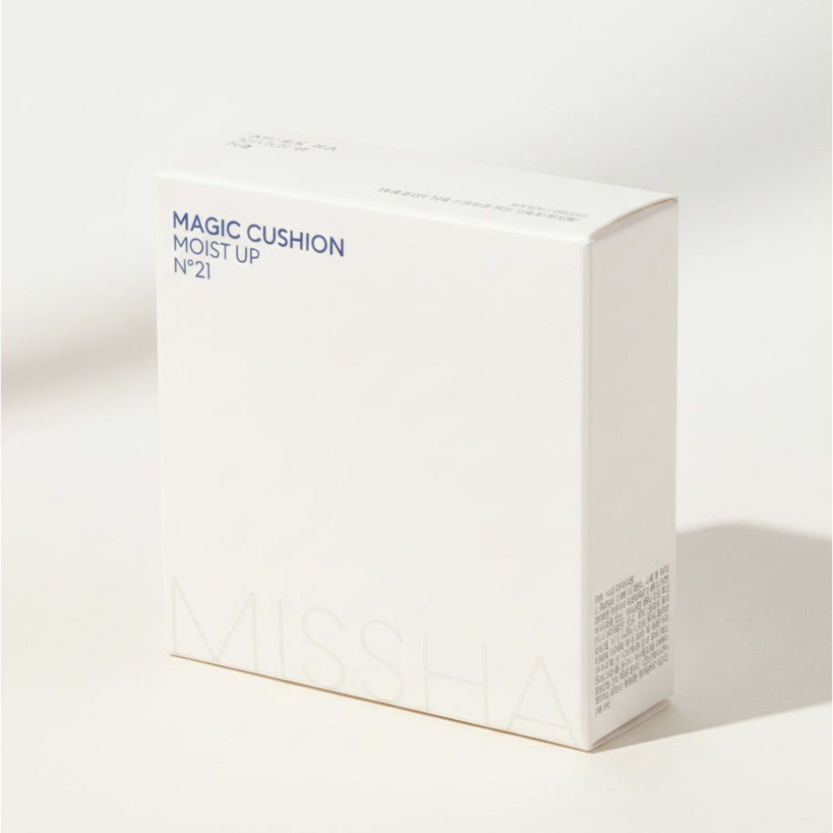 Kartongförpackning för MISSHA Magic Cushion Moist Up N°21, 15 g