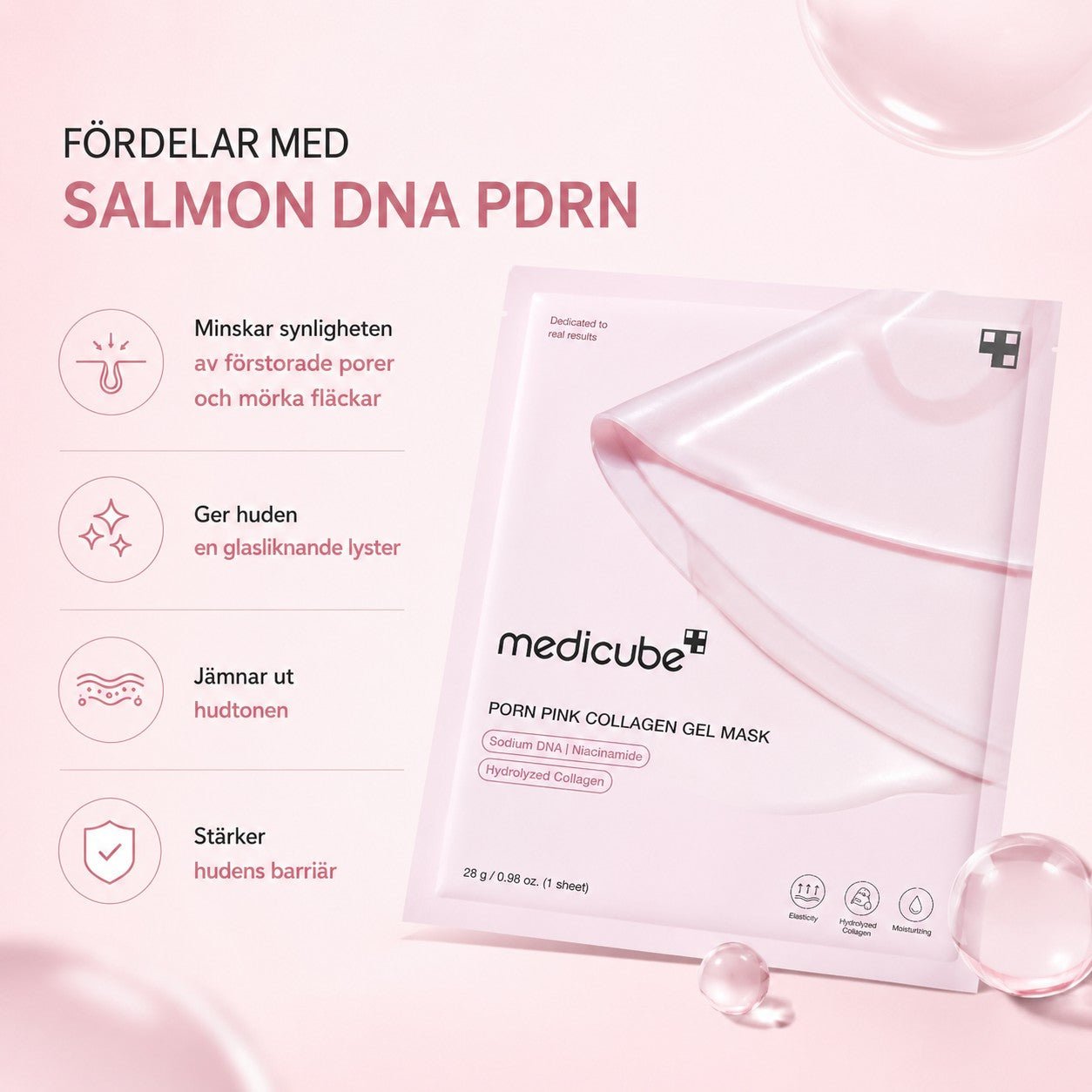 Medicube PDRN Pink Collagen Gel Mask - | SKNLÛX
