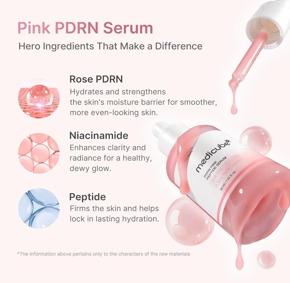 Medicube PDRN Pink Peptide Serum 30ml - | SKNLÛX