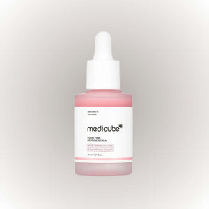Medicube PDRN Pink Peptide Serum 30ml i en glasflaska med pipett.