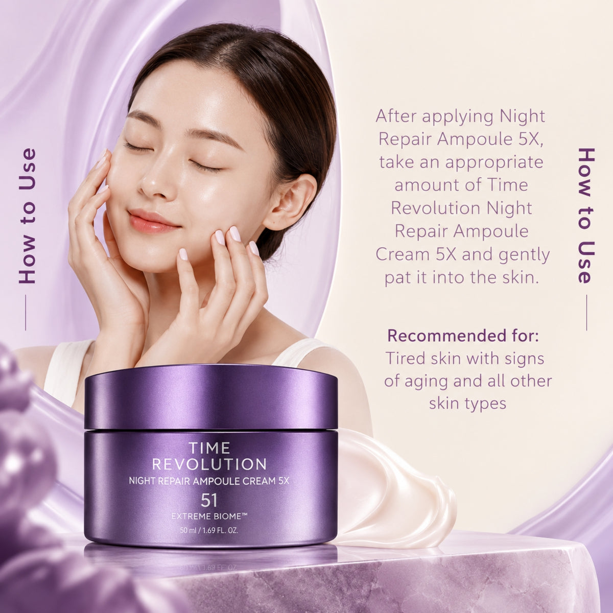 Missha Time Revolution Night Repair Ampoule Cream 50ml