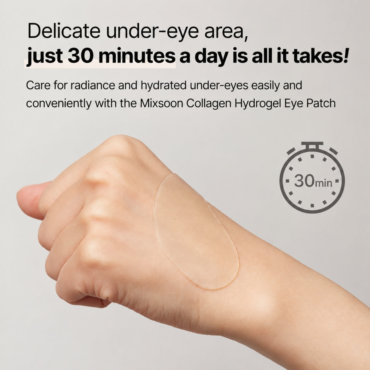 Mixsoon Collagen Hydrogel Eye Patch 30-pairs 84g