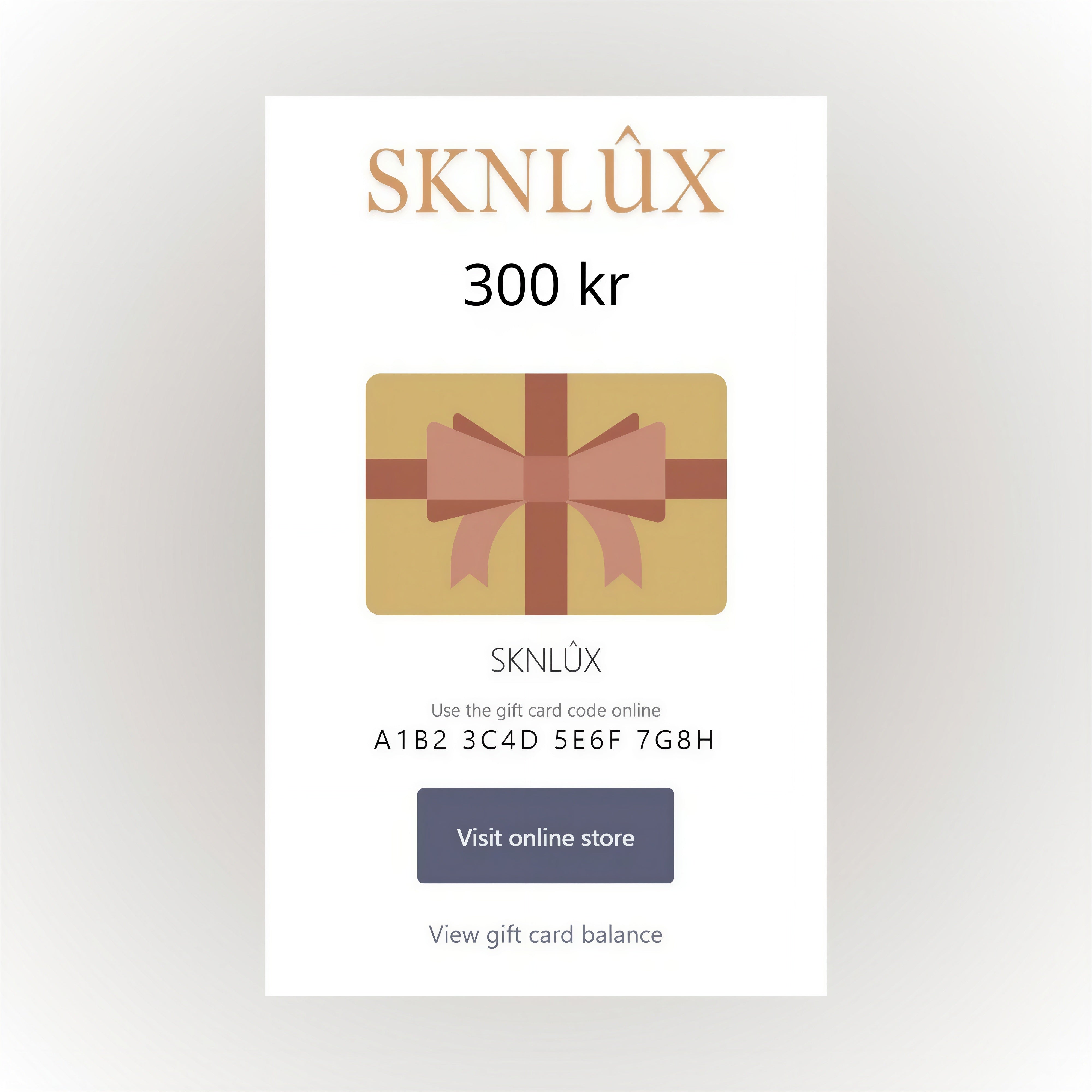 Digitalt Presentkort 300kr