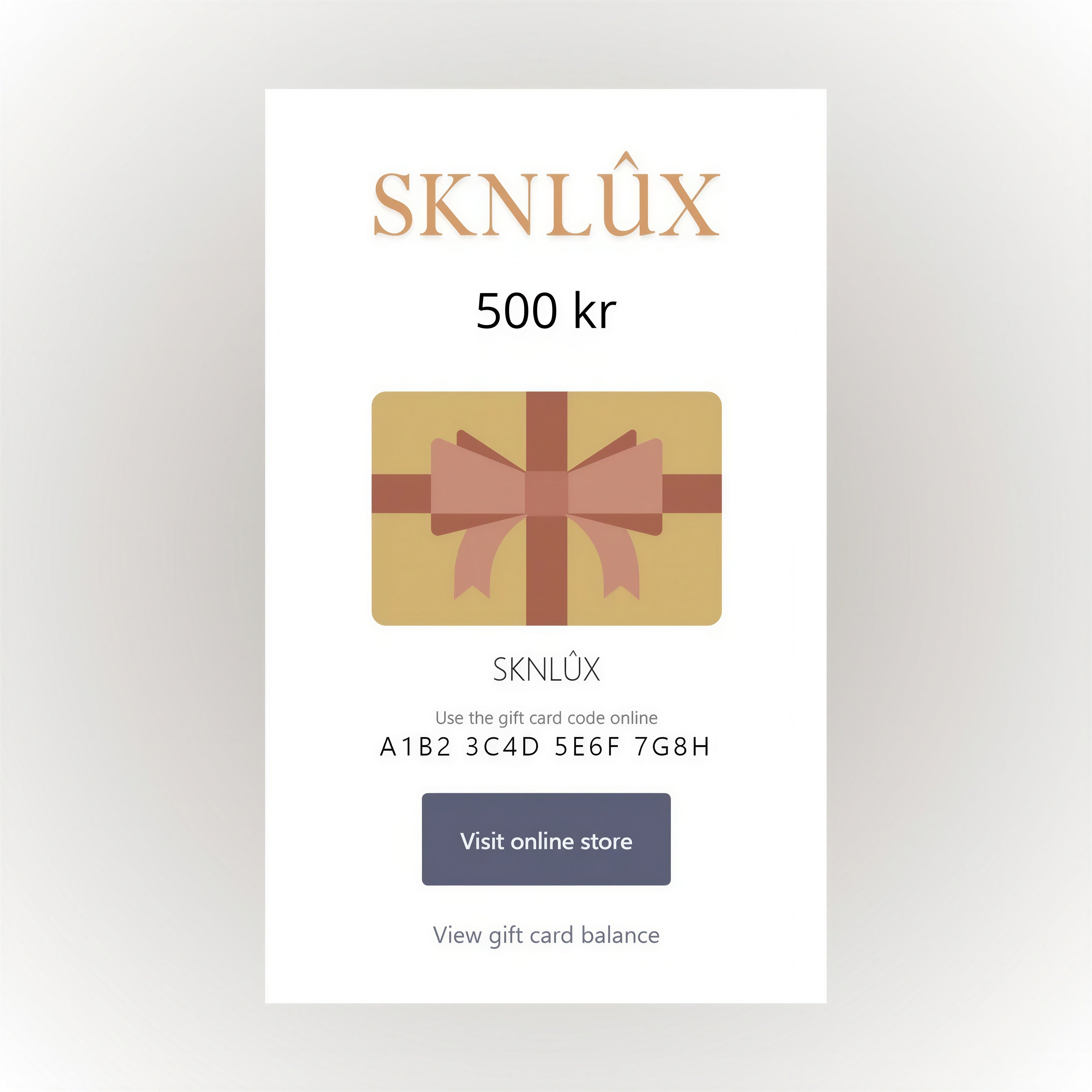 Digitalt Presentkort 500kr