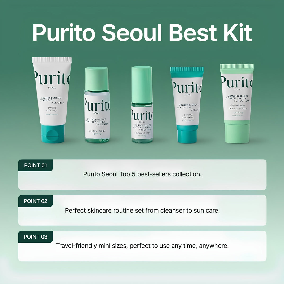 Purito SEOUL Best Kit 5-Delar