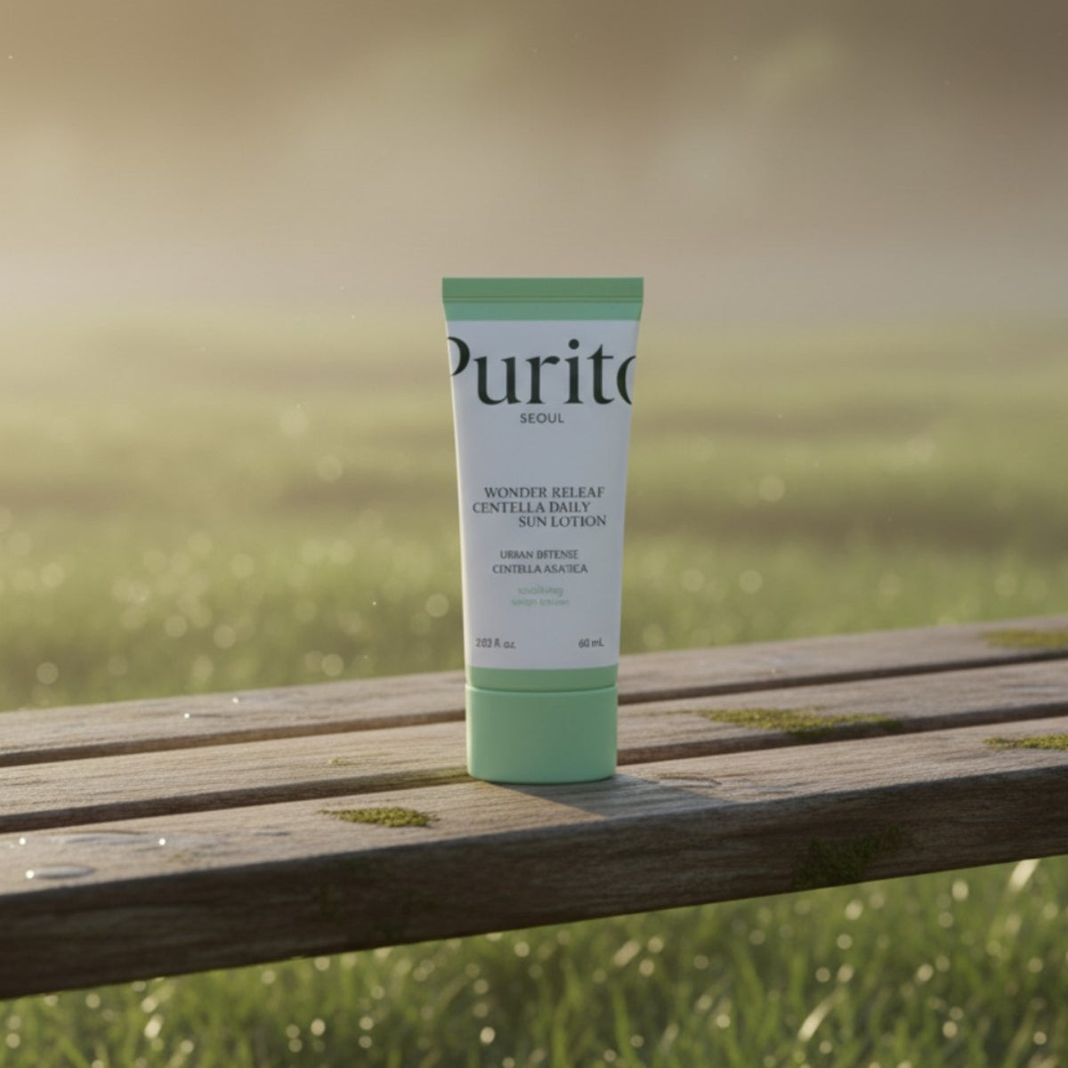 Purito Centella Daily Sun-lotion i grönvit tub, 60 ml