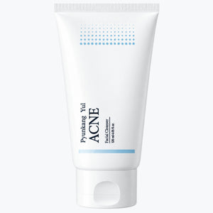 Pyunkang Yul acne rengöringsgel i vit tub med blå etikett och lock