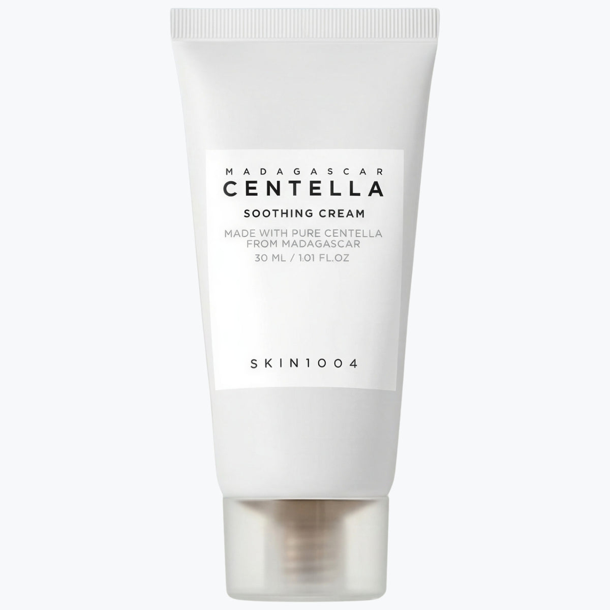 SKIN1004 lugnande kräm i vit tub, 30 ml.