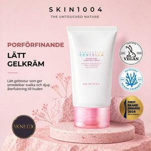 SKIN1004 Madagascar Centella Poremizing Light Gel Cream 75ml förfinar porer och ger en fräsch, lätt känsla.