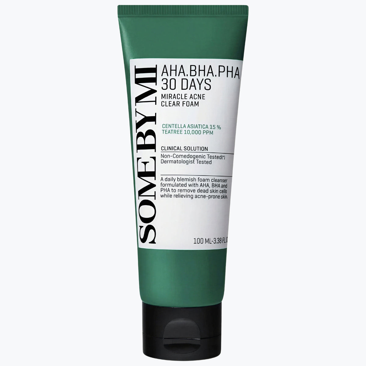SOME BY MI rengöringsskum i grön tub med lock, AHA/BHA/PHA 100 ml