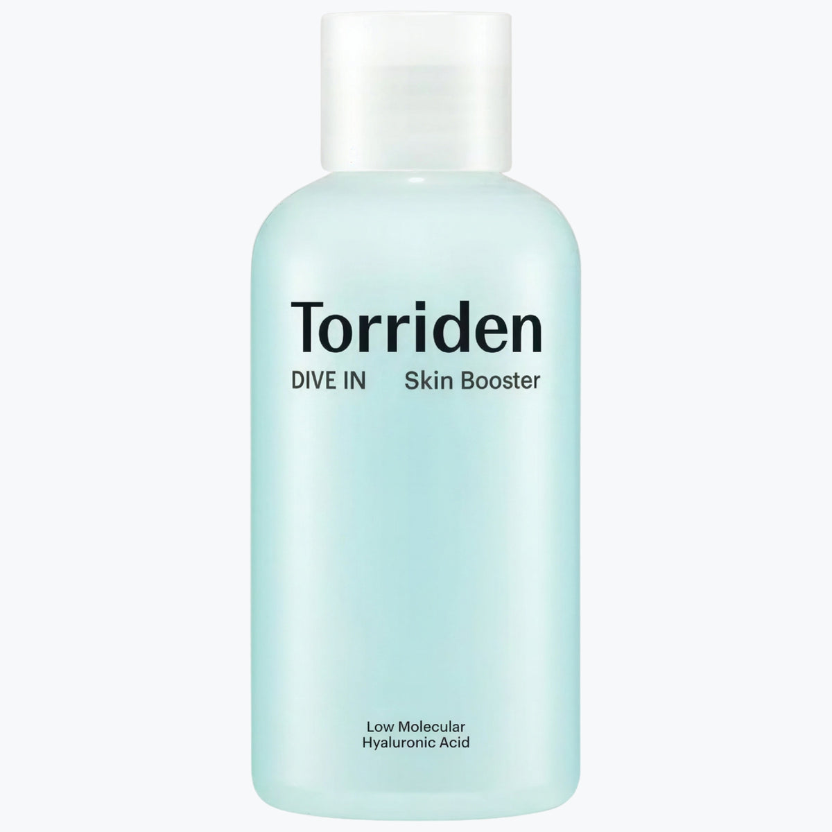 Torriden DIVE IN hudbooster 200 ml, ljusblå flaska med vitt skruvlock