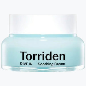 Torriden DIVE IN återfuktande kräm i rund burk med blå etikett, 100 ml