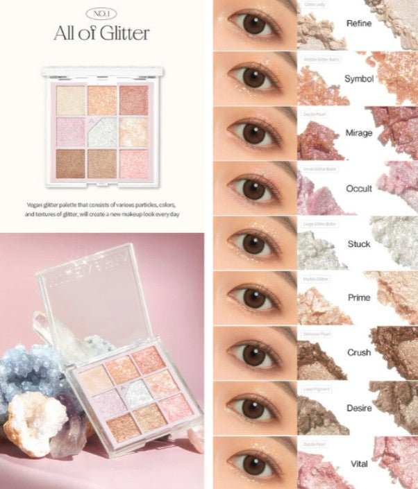 Unleashia Glitterpedia Eye Palette No.1 All Glitter 6.6g - | SKNLÛX