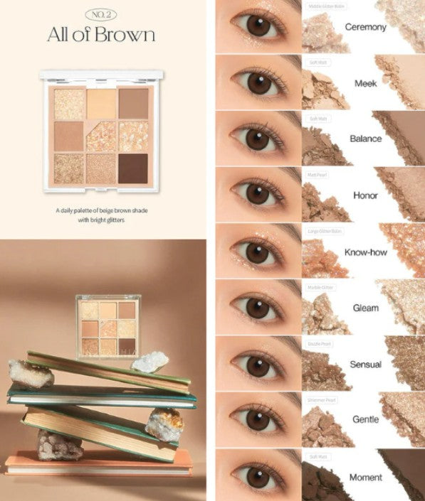 Unleashia Glitterpedia Eye Palette No.2 All of Brown