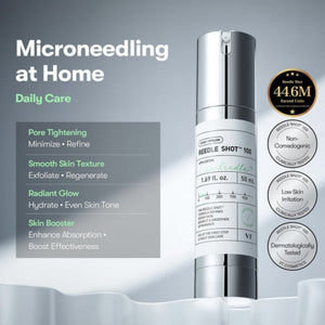 VT Cosmetics-serumflaska i silver med etikett och 50 ml-markering.