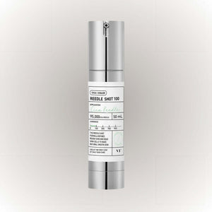 VT Cosmetics Cica x Hyalon Reedle Shot 100 flaska 50ml med silverdetaljer för hudvård