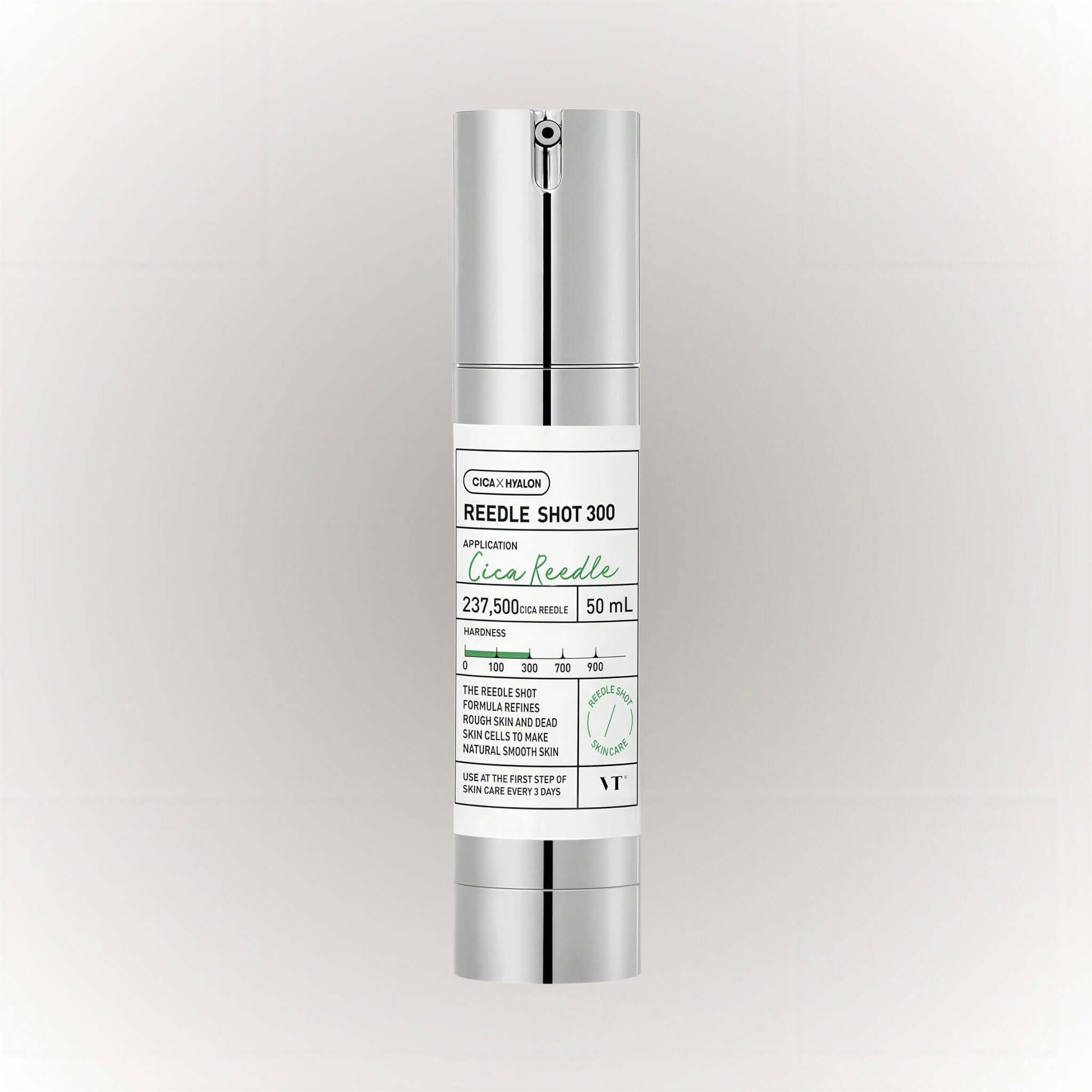VT Cosmetics Cica x Hyalon Reedle Shot 300 hudvårdsbehandling 50ml för slätare och mer revitaliserad hud.