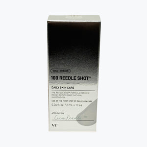 VT Cosmetics Cica Reedle Shot 100, kartong med etikett och text