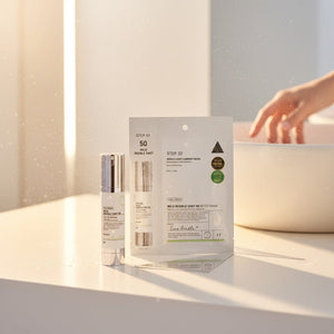 VT Cosmetics Mild Reedle Shot 50 2-Step Mask för djup återfuktning och hudstimulering.