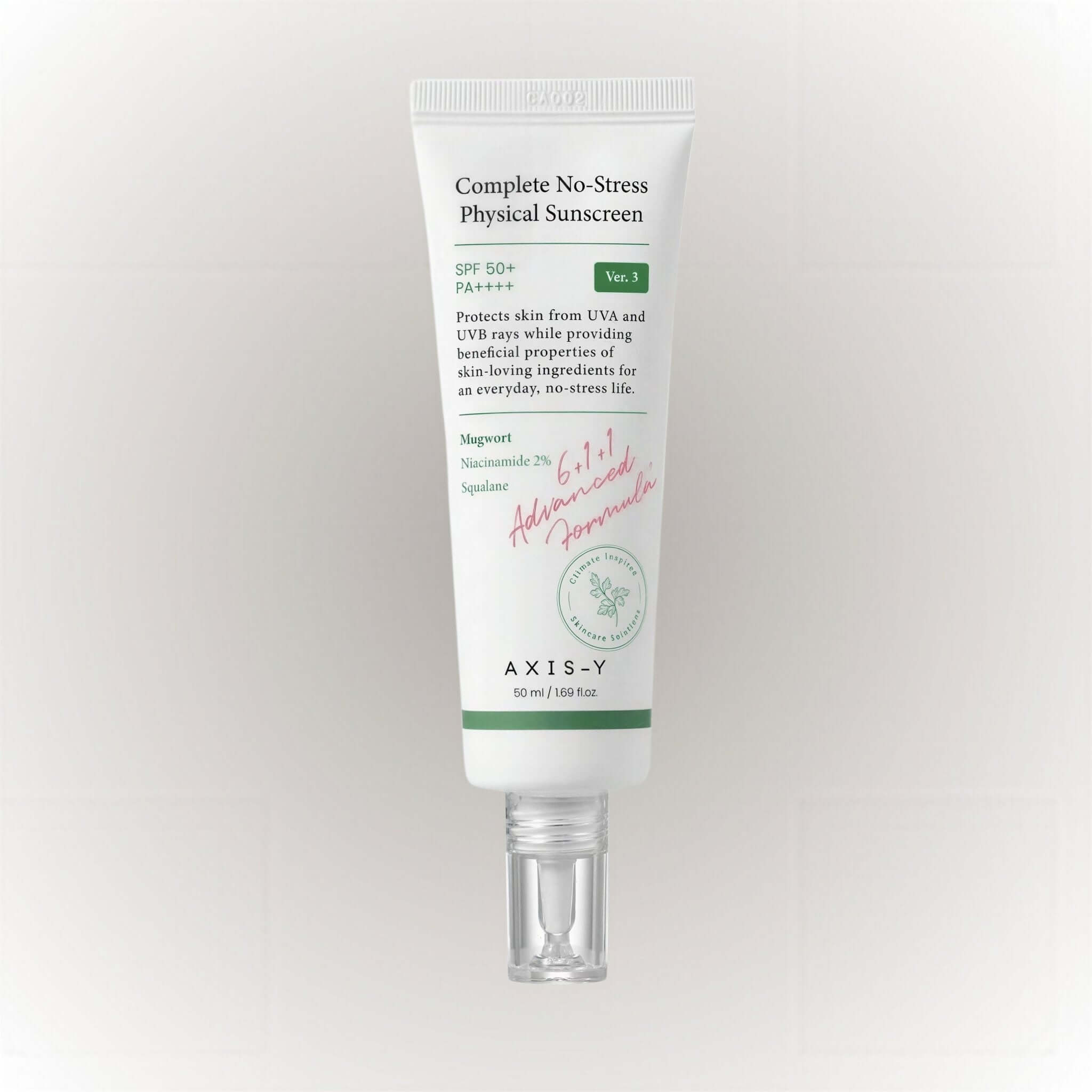 Axis-Y Heartleaf My Type Calming Cream med lugnande egenskaper och återfuktande formulering