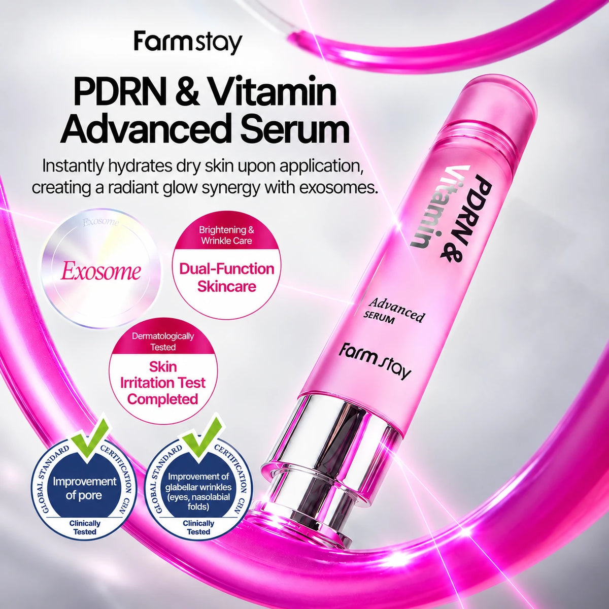 Farm stay PDRN & Vitamin Advanced Serum 30ml