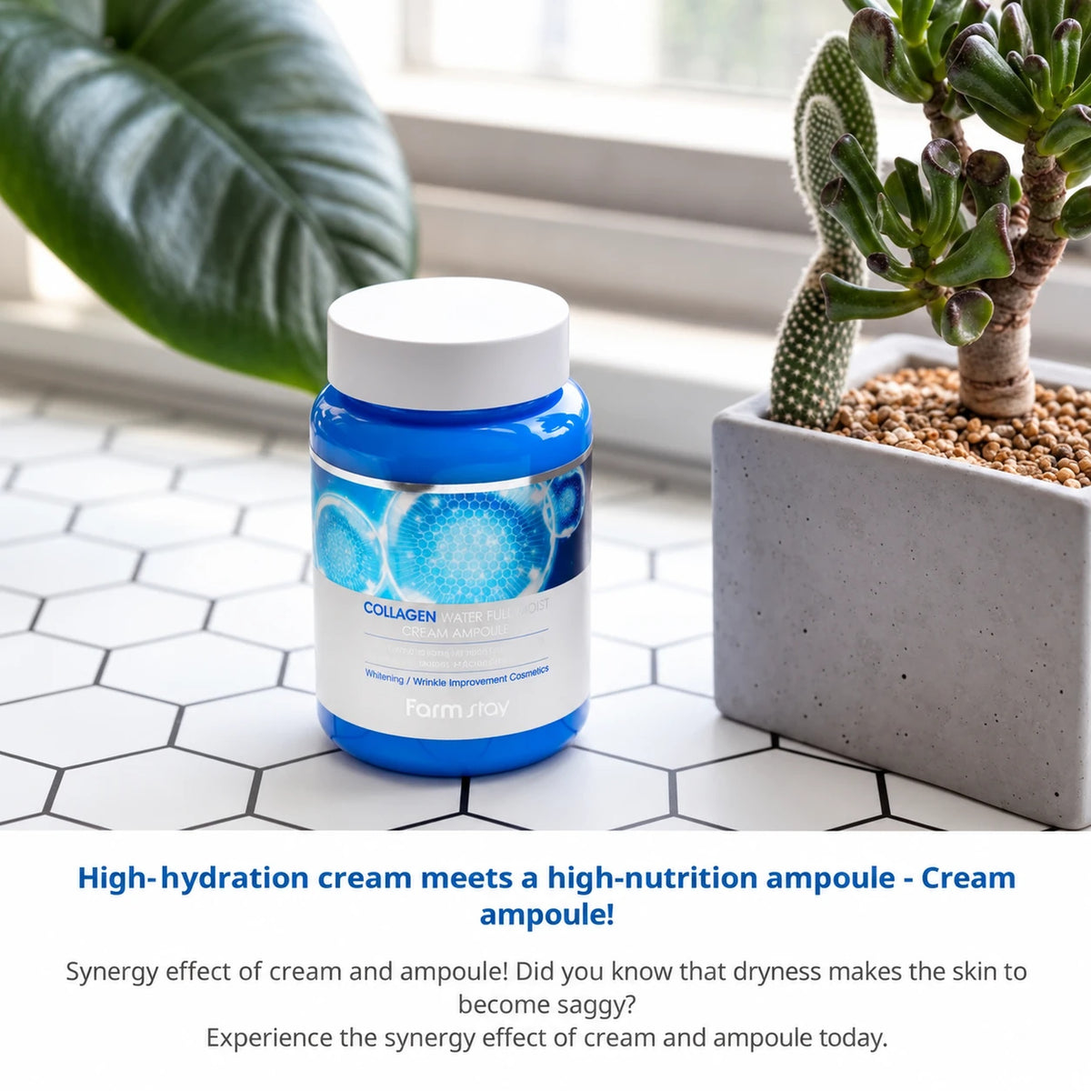 Farm stay Collagen Water Full Moist Cream Ampoule 250ml