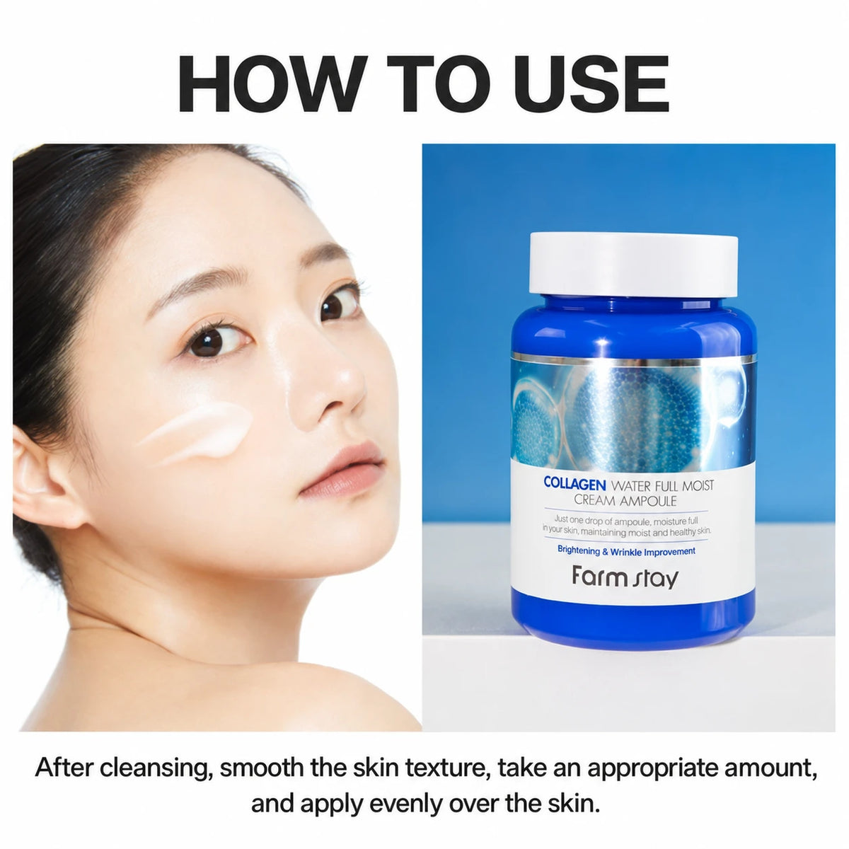 Farm stay Collagen Water Full Moist Cream Ampoule 250ml