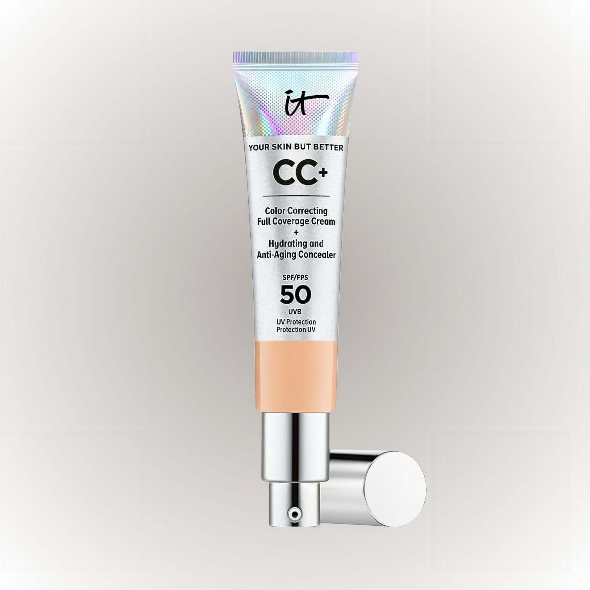 it Cosmetics Your Skin But Better CC+ Cream SPF50+ Neutral Medium 32ml för en strålande hud med solskydd.